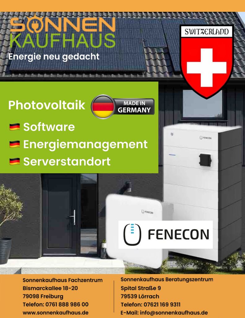 Fenecon Photovoltaiksystem für höchste Ansprüche