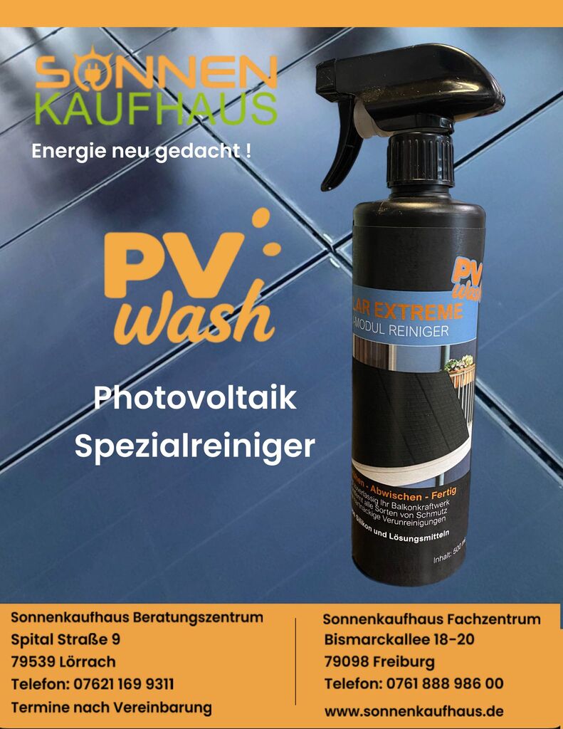 PV-Wash Photovoltaik und Solarreiniger vom Sonnenkaufhaus